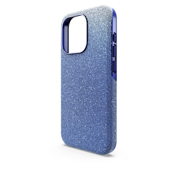 Smartphone case, Color gradient, iPhone 15 Pro, Blue High Swarovski 4