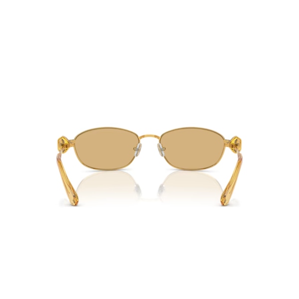 Sunglasses, Oval shape, Yellow Lucent Swarovski 2