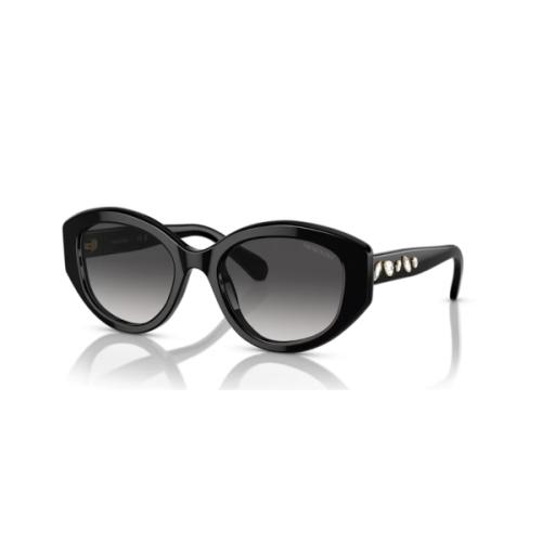 Saulesbrilles, Kaķacs formas, Melns Swarovski