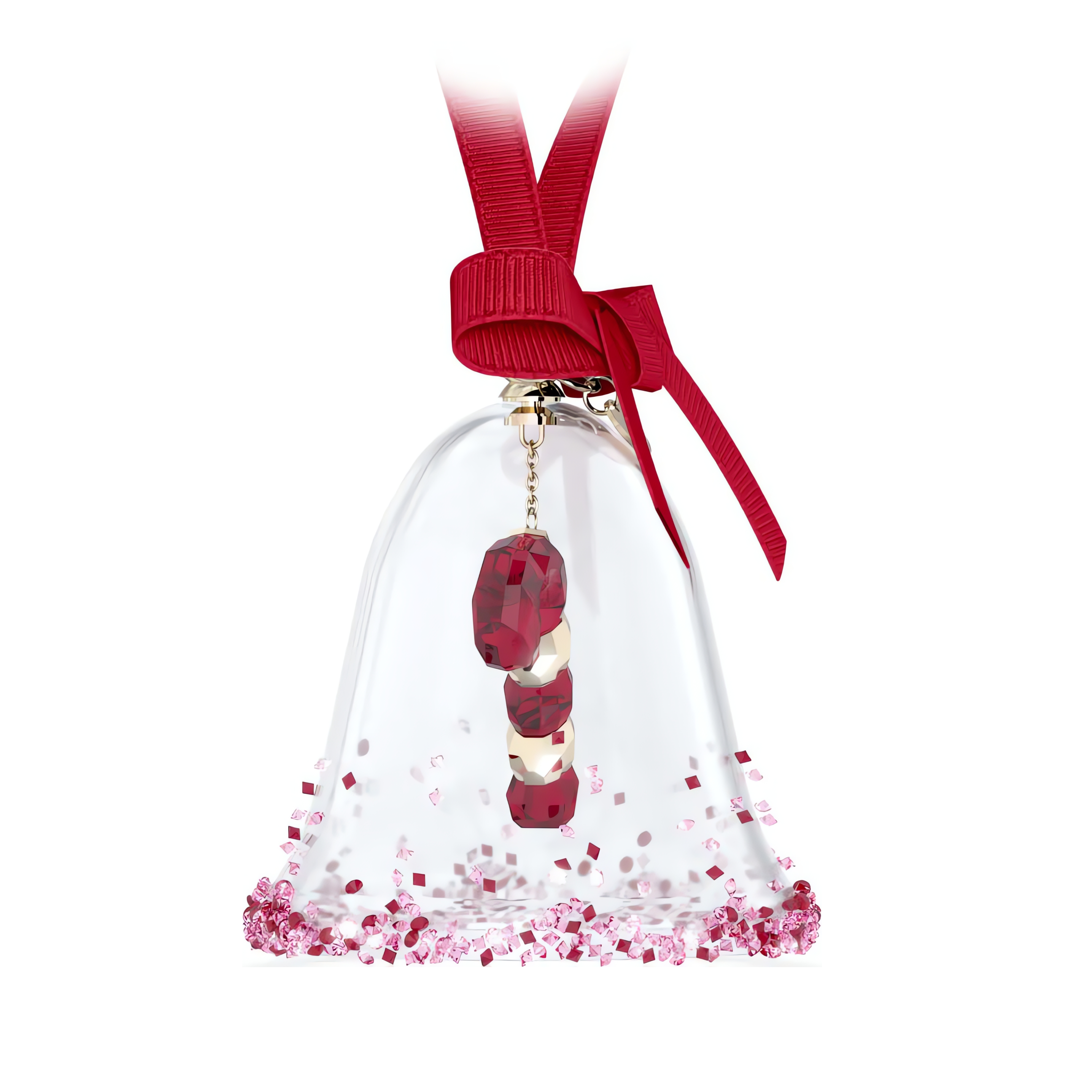 Dulcis Bell Ornament, Red Swarovski 2