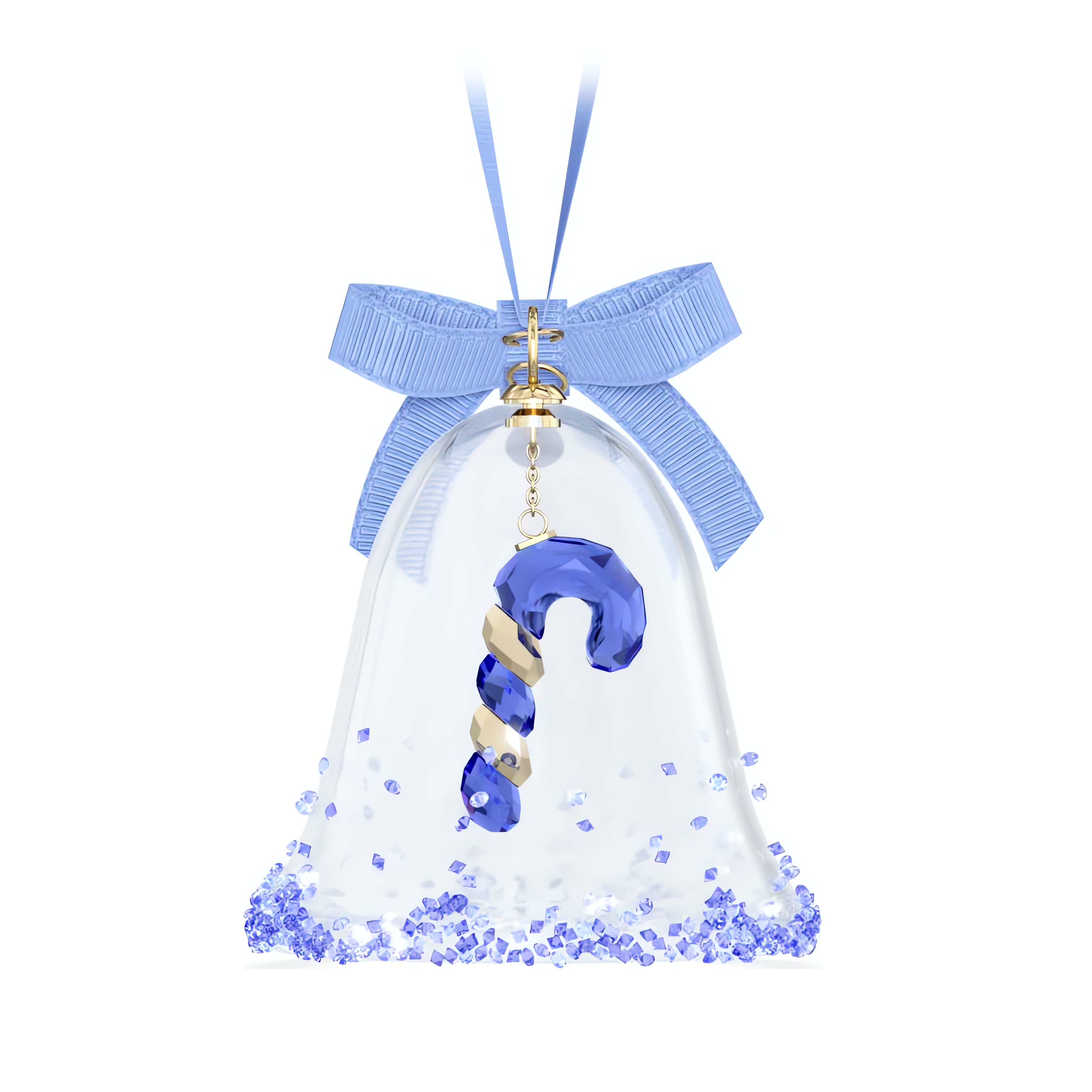 Dulcis Bell Ornament, Blue Swarovski 3