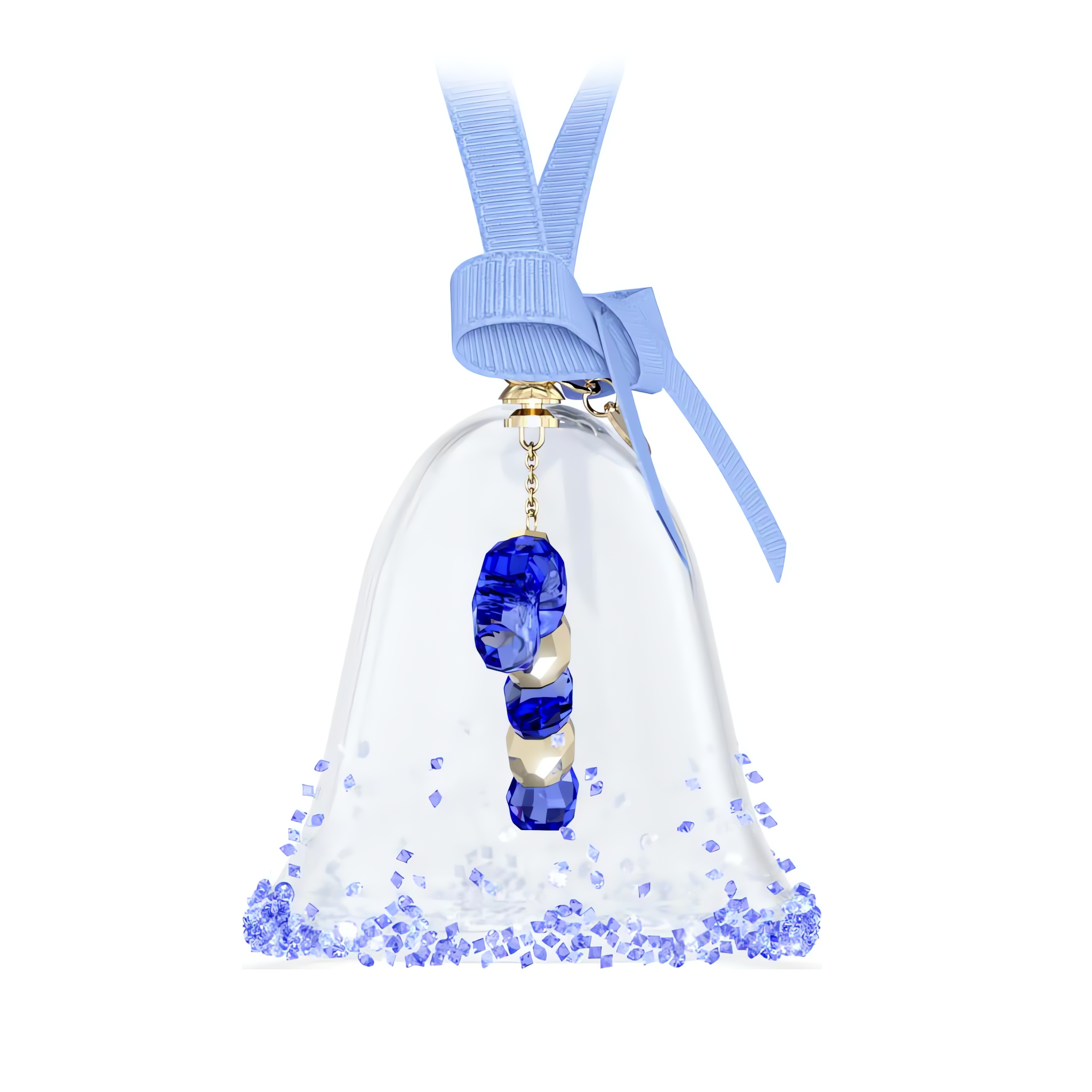 Dulcis Bell Ornament, Blue Swarovski 2