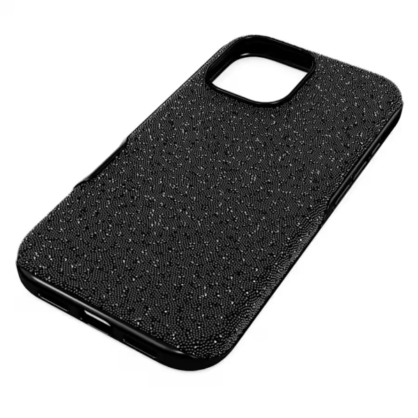 Smartphone case, iPhone 16, Black High Swarovski 2