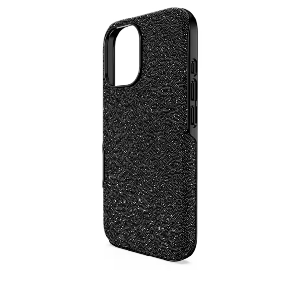 Smartphone case, iPhone 16, Black High Swarovski 4