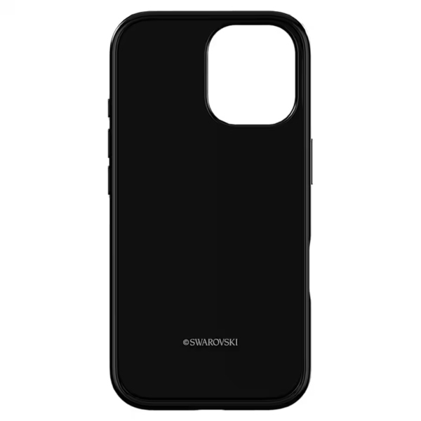 Smartphone case, iPhone 16, Black High Swarovski 5