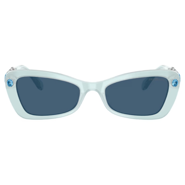 Sunglasses, Butterfly shape, SK6033, Blue Millenia Swarovski 2