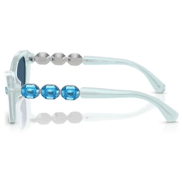 Sunglasses, Butterfly shape, SK6033, Blue Millenia Swarovski 3