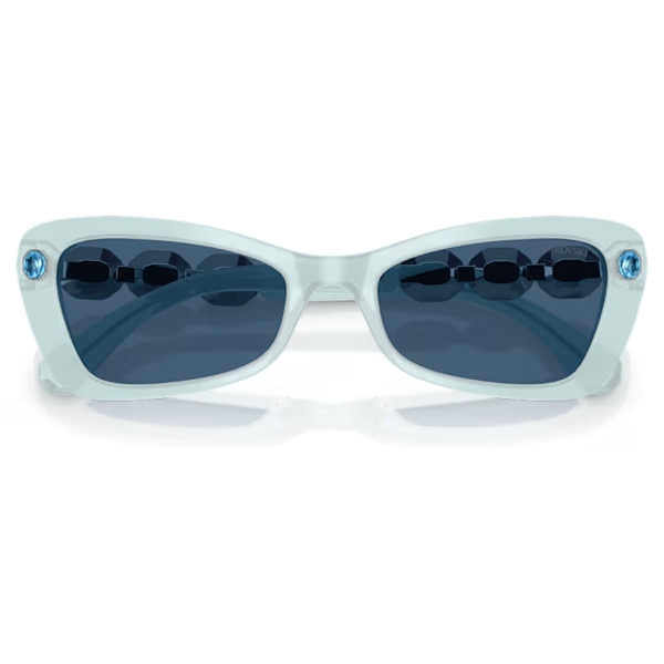 Sunglasses, Butterfly shape, SK6033, Blue Millenia Swarovski 5
