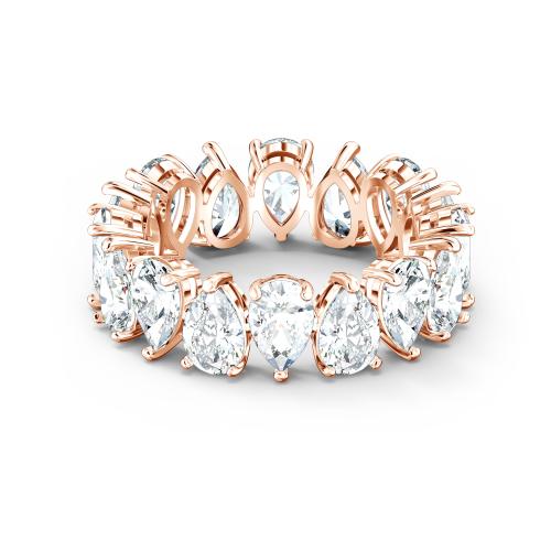 Gredzens, Rozā zelta toņa pārklājumu Swarovski