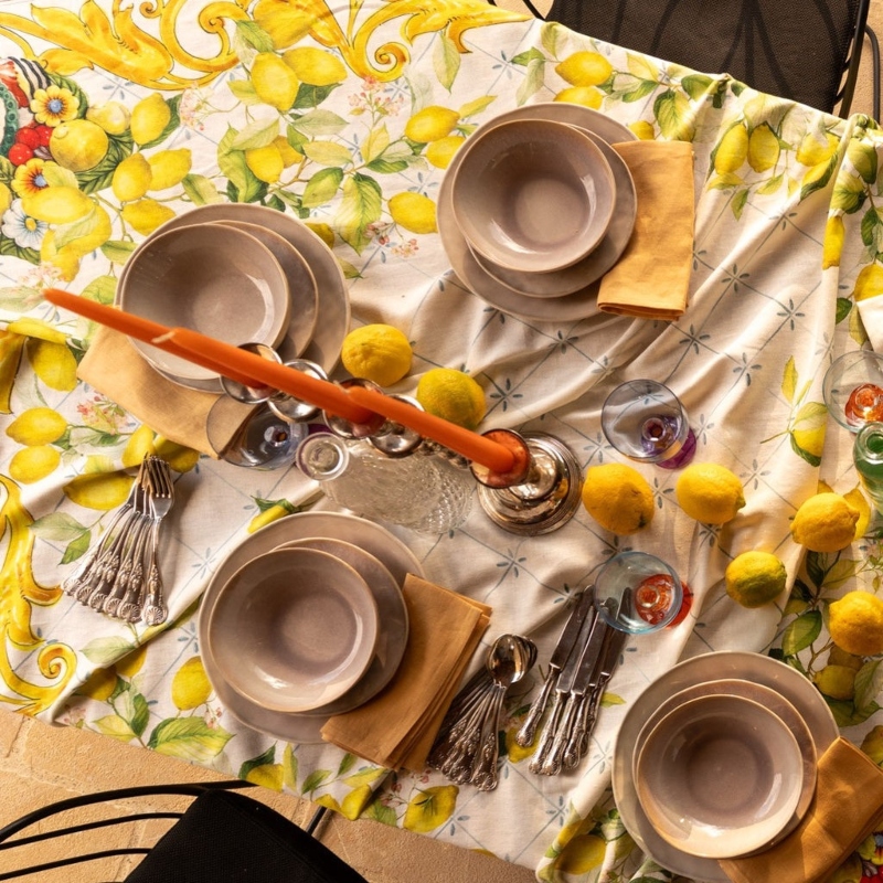 Tablecloth, Crema Zagara TESSITURA TOSCANA 2
