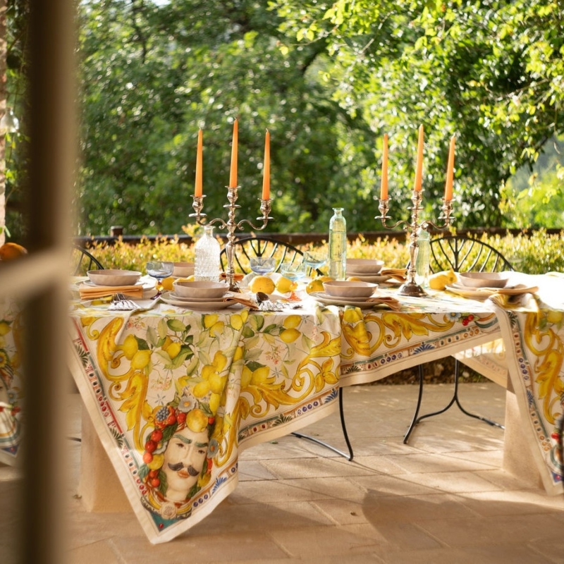 Tablecloth, Crema Zagara TESSITURA TOSCANA 3