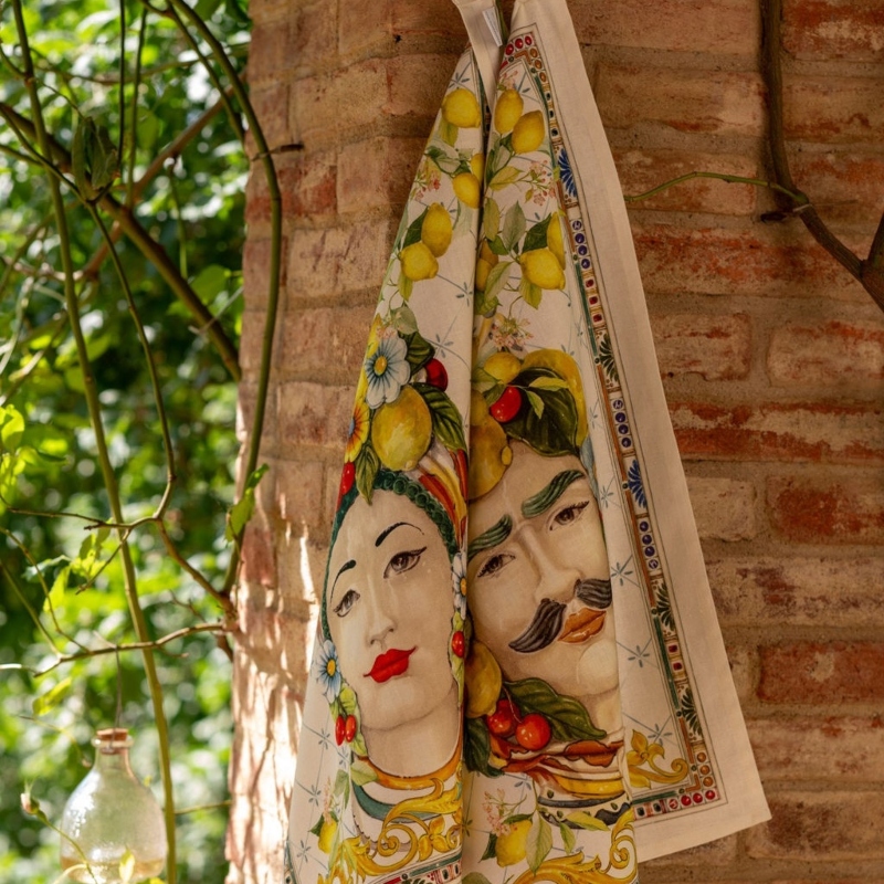 Zagara Donna, Kitchen towel, Crema 50 x 70 cm TESSITURA TOSCANA 3