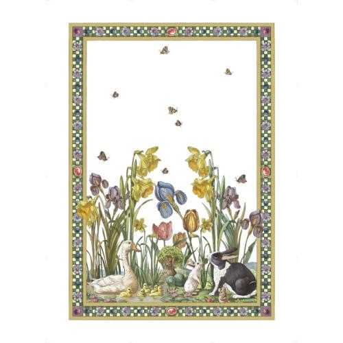 Bunny Garden Giallo, Кухонное полотенце, кремовый 50 x 70 cm TESSITURA TOSCANA