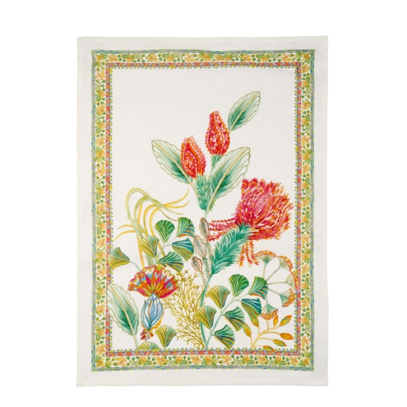 Artigemme Rosso, Kitchen towel, Crema 50 x 70 cm TESSITURA TOSCANA