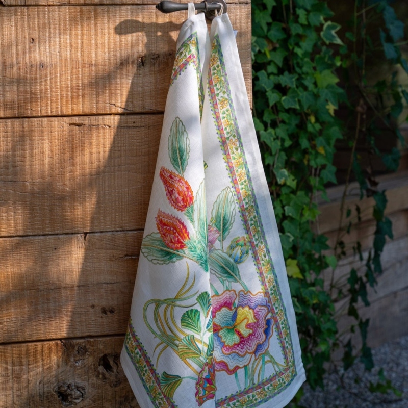Artigemme Rosso, Kitchen towel, Crema 50 x 70 cm TESSITURA TOSCANA 2
