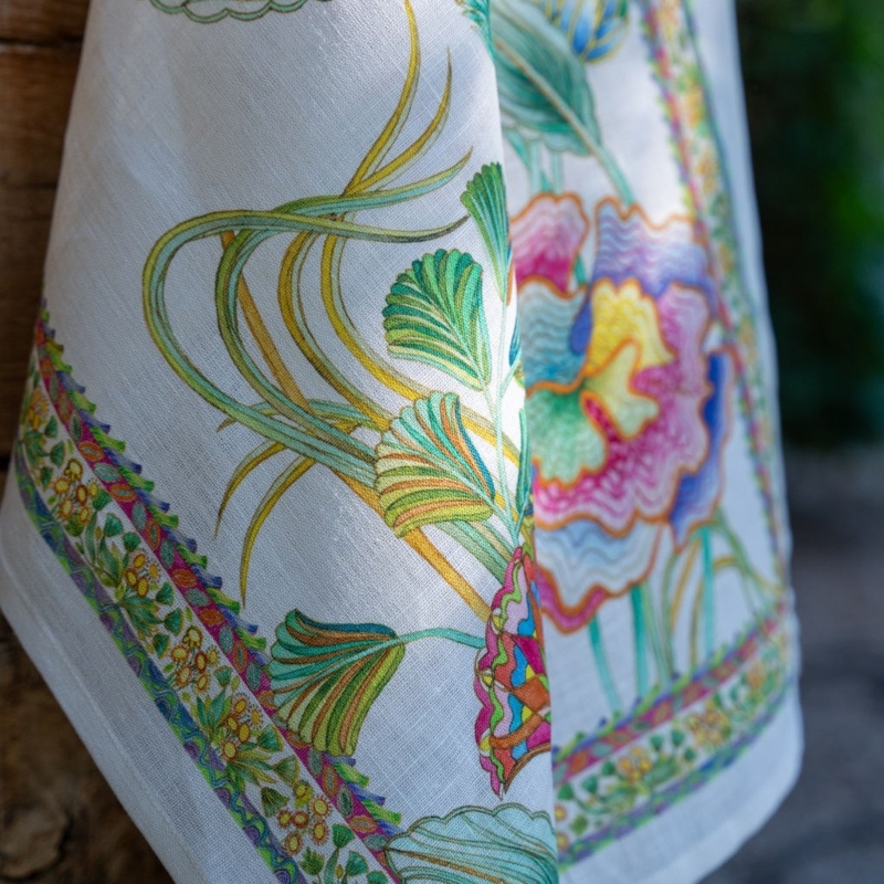Artigemme Rosso, Kitchen towel, Crema 50 x 70 cm TESSITURA TOSCANA 3