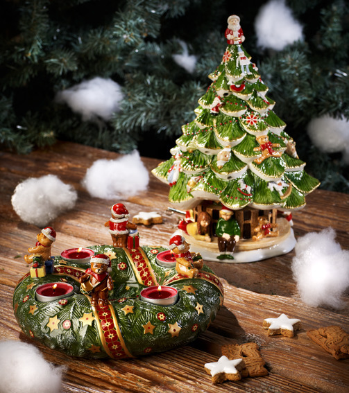 Muzikāla figūra ar sveci 30 cm, Bērni pie eglītes Christmas Toys Memory Villeroy & Boch 3
