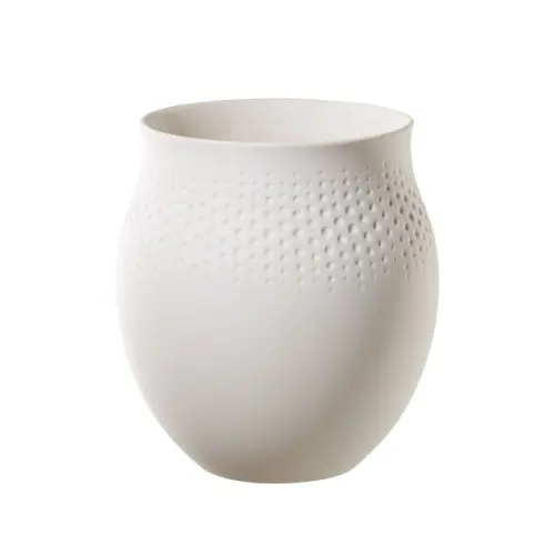 Ваза Perle большая 16,5x16,5x17,5 cm Manufacture Collier blanc Villeroy & Boch