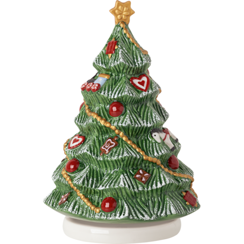 Musical Christmas tree 16 cm, turning