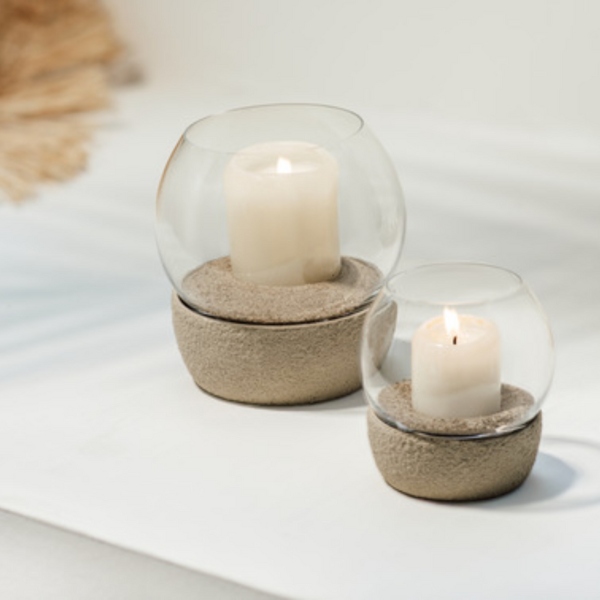Perlemor, Hurricane lamp 16 cm Perlemor Sand Villeroy & Boch 2