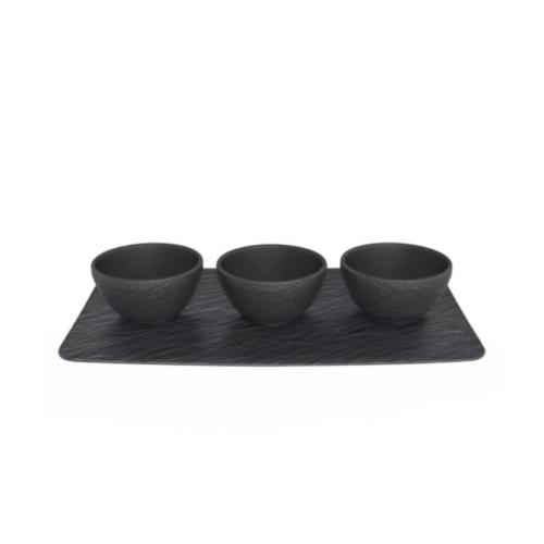 Набор универсальных пиал на подставке 3/1 4 шт. Manufacture Rock Villeroy & Boch