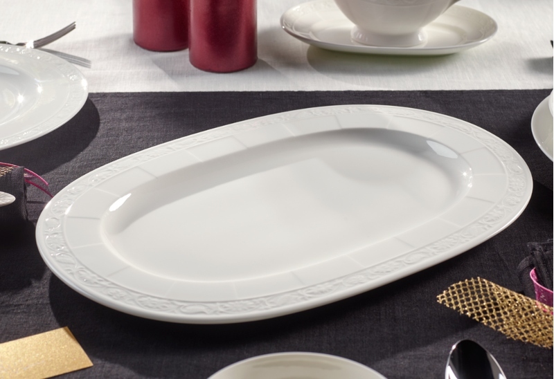 Oval platter 41 cm White Pearl Villeroy & Boch 2