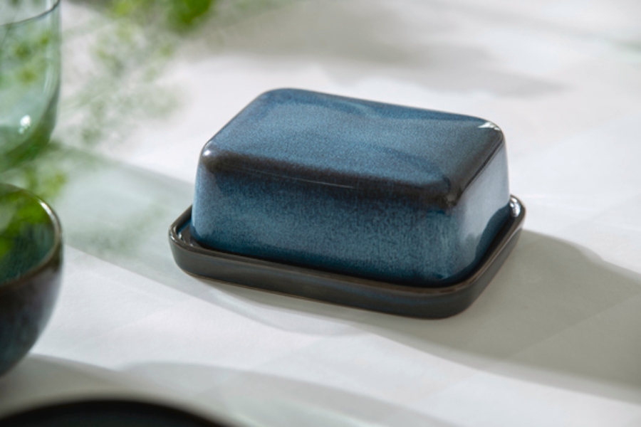 Butter dish, turquoise 15 cm Lave glace Villeroy & Boch 5