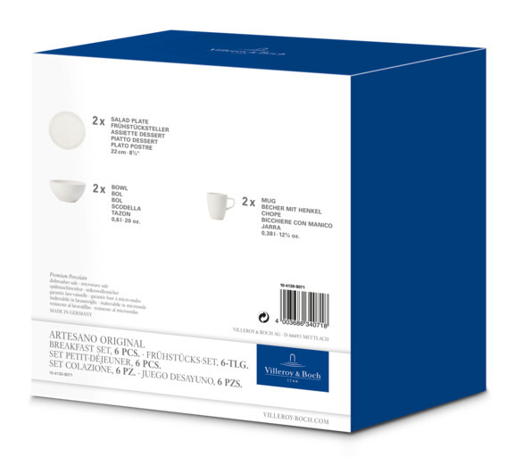 Breakfast Set 2 pers. 6 pcs. Artesano Villeroy & Boch 3