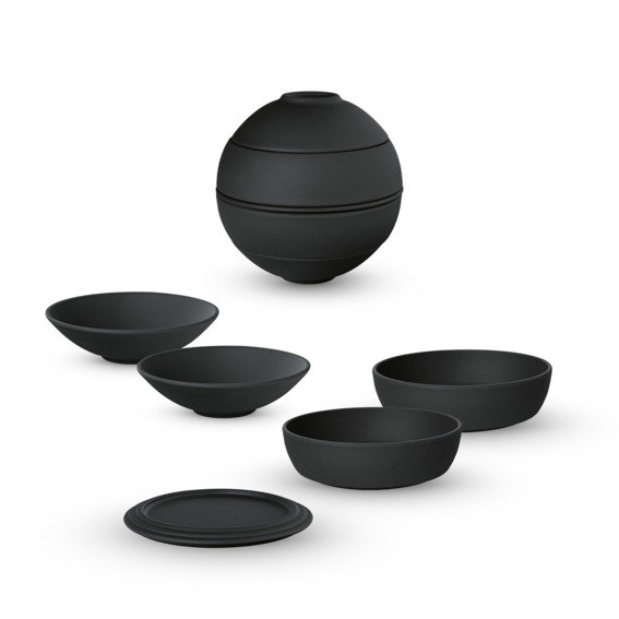 La Boule mini, Set 2 pers. 5 pcs., black Iconic Villeroy & Boch 3