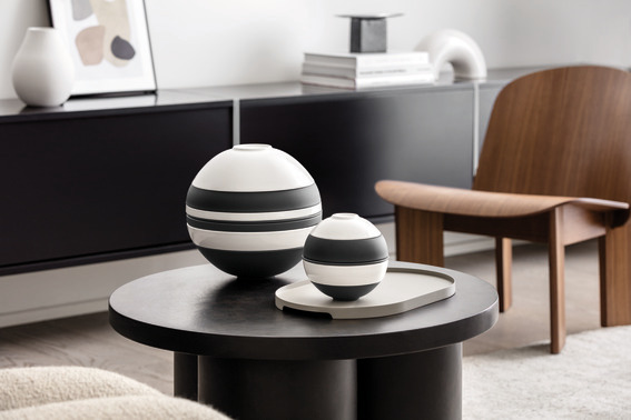 La Boule mini, Set 2 pers. 5 pcs., black and white Iconic Villeroy & Boch 5
