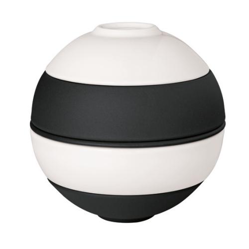 La Boule mini, Set 2 pers. 5 pcs., black and white Iconic Villeroy & Boch