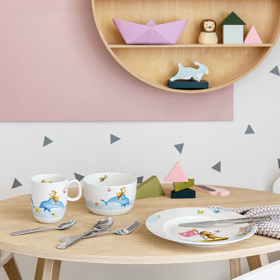 Table set 7 pcs., Happy as a bear Kids tableware Villeroy & Boch 4