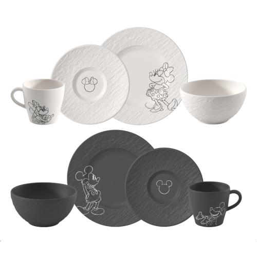 Brokastu komplekts 2 pers. / 8 gab. Manufacture Rock - Mickey Mouse Villeroy & Boch