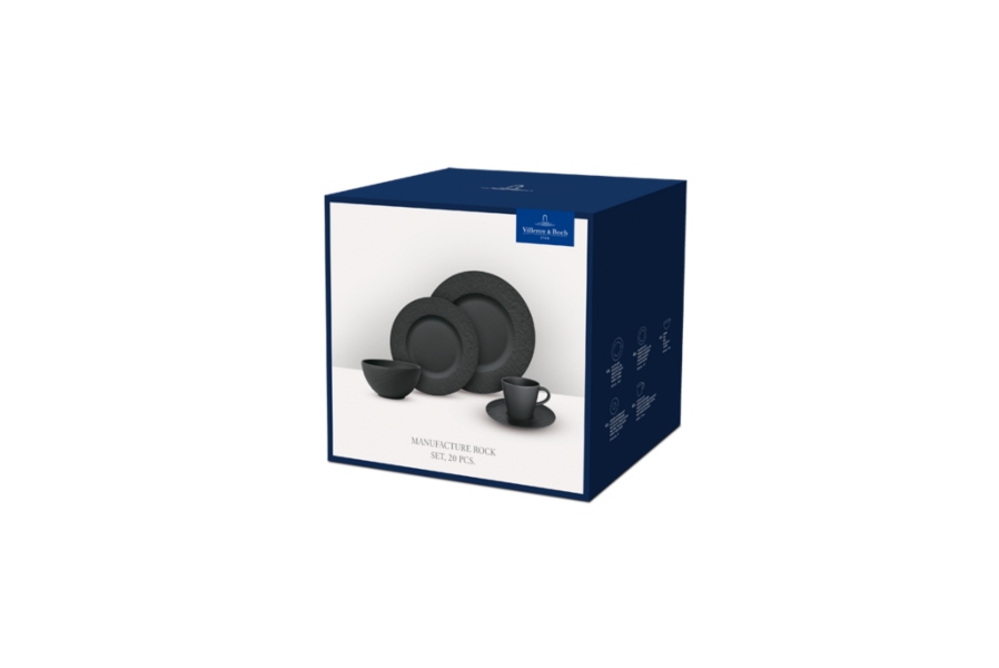 Set for 4 pers. 20 pcs. Manufacture Rock Villeroy & Boch 2