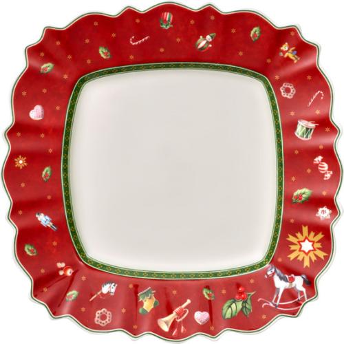 Тарелка обеденная квадратная 28 cm, красная Toy's delight Villeroy & Boch