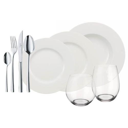 4 Friends Set 4 pers. 36 pcs. Wonderful World White Villeroy & Boch