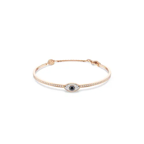 Bangle, Eye, Multicolored, Rose gold-tone plated
