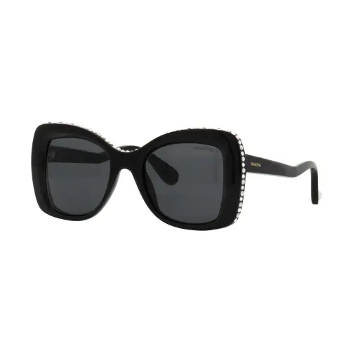 Sunglasses, Butterfly shape, SK6062U, Brown Matrix Swarovski