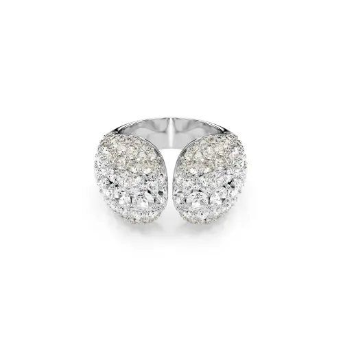 Коктейльное кольцо, Круглая огранка, Белый, Родиевое покрытие SUBLIMA GLAM Swarovski